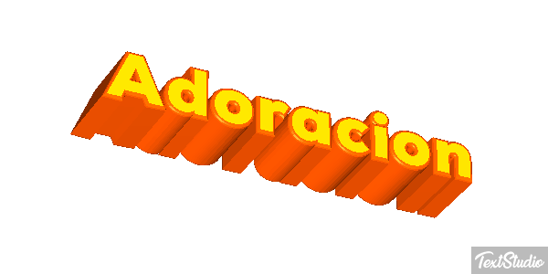 Adoración Efecto de texto