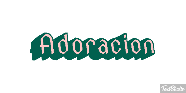 Adoración Efecto de texto