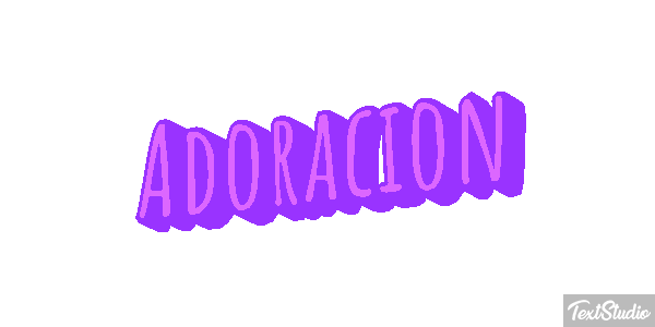 Adoración Efecto de texto