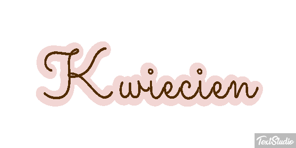 Kwiecień Efeito do texto