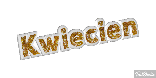 Kwiecień Efeito do texto
