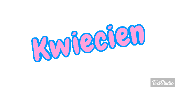 Kwiecień Efeito do texto