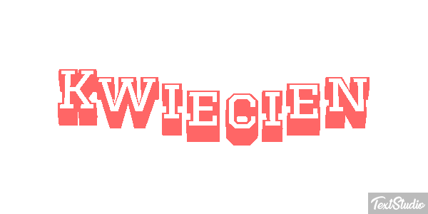 Kwiecień Efeito do texto