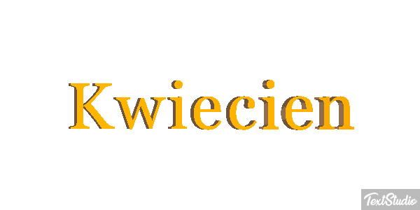 Kwiecień Efeito do texto