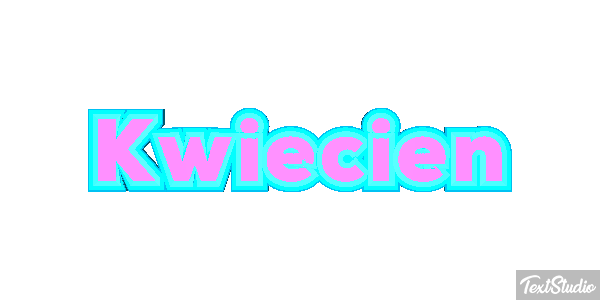 Kwiecień Efeito do texto