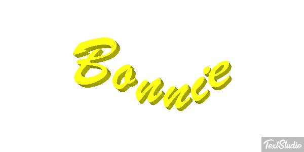 Bonnie Text effect
