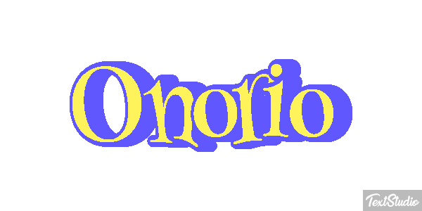 Onorio Effetto testo