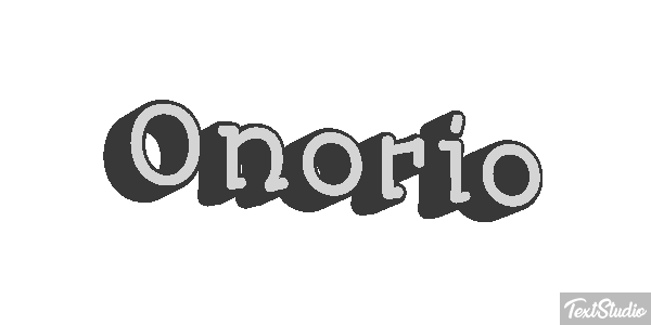 Onorio Effetto testo