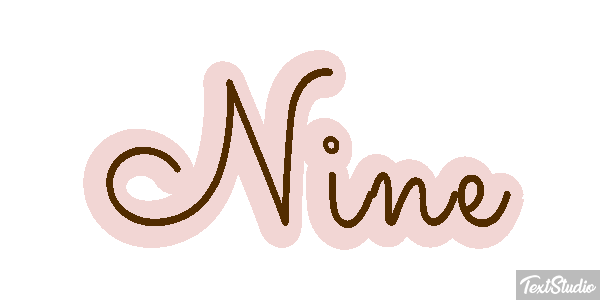 Nine Effetto testo