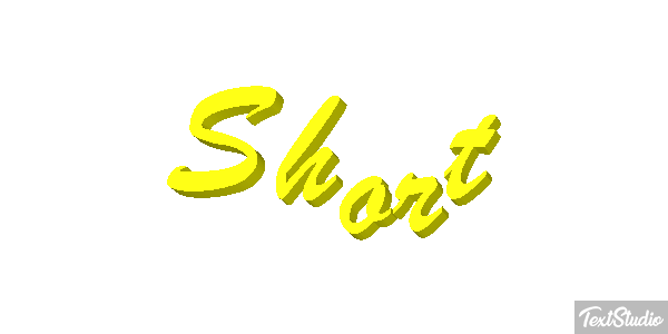 Short Text effect