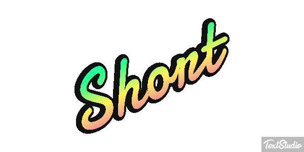 Short Text effect