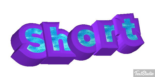 Short Text effect