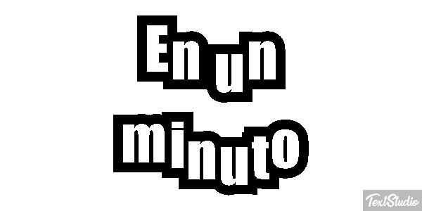En un minuto テキスト効果