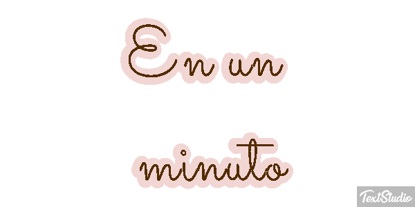 En un minuto テキスト効果