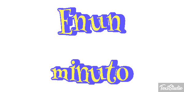 En un minuto テキスト効果