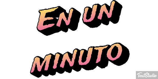 En un minuto テキスト効果