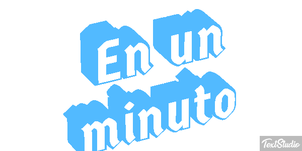 En un minuto テキスト効果