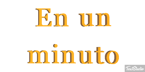 En un minuto テキスト効果