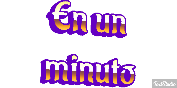 En un minuto テキスト効果