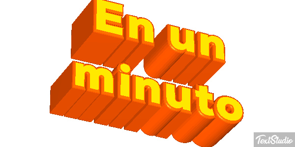 En un minuto テキスト効果