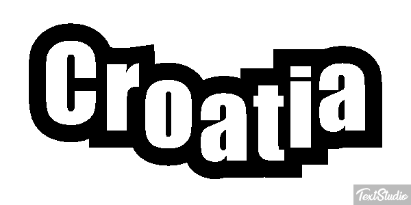 Croatia Text effect