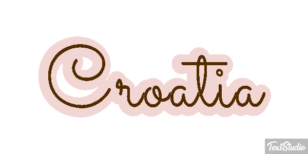 Croatia Text effect