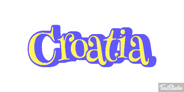 Croatia Text effect