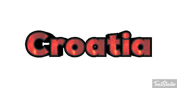 Croatia Text effect