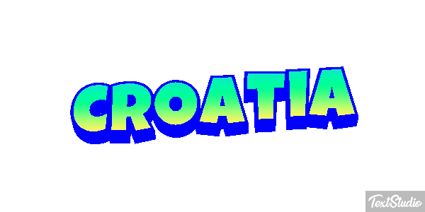 Croatia Text effect