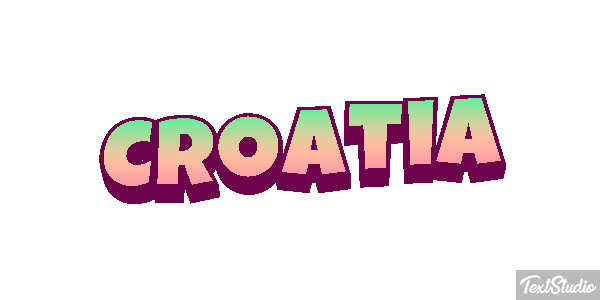 Croatia Text effect