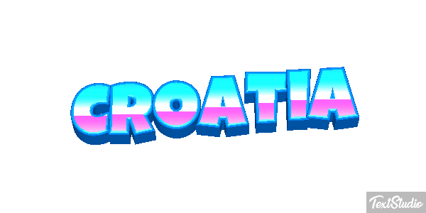 Croatia Text effect