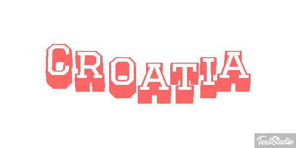 Croatia Text effect