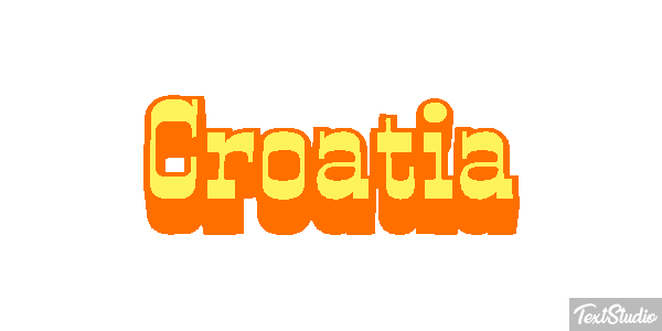 Croatia Text effect