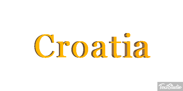 Croatia Text effect