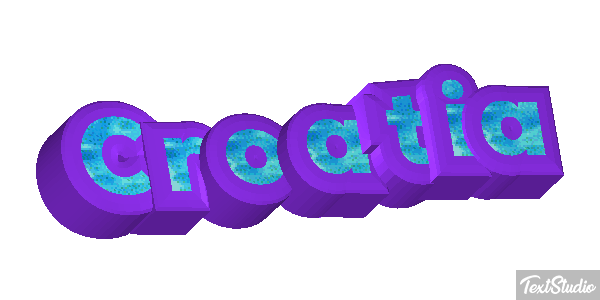 Croatia Text effect
