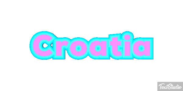 Croatia Text effect