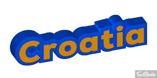 Croatia Text effect