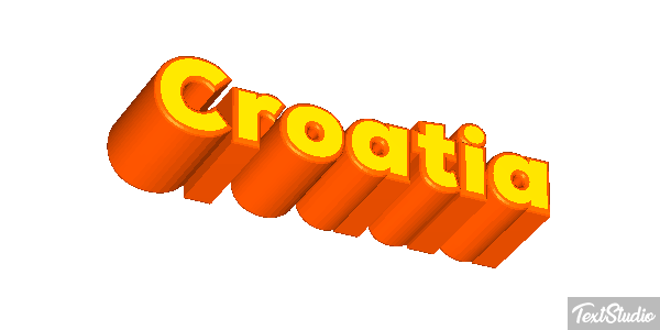 Croatia Text effect