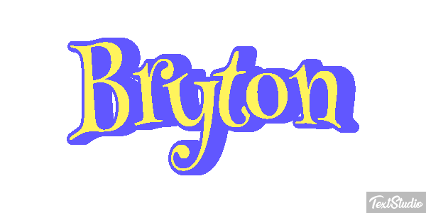 Bryton テキスト効果
