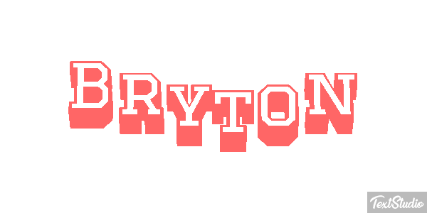 Bryton テキスト効果