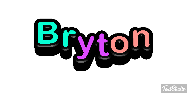 Bryton テキスト効果