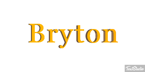 Bryton テキスト効果