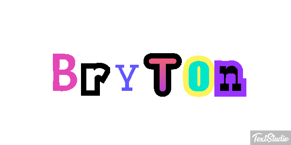 Bryton テキスト効果