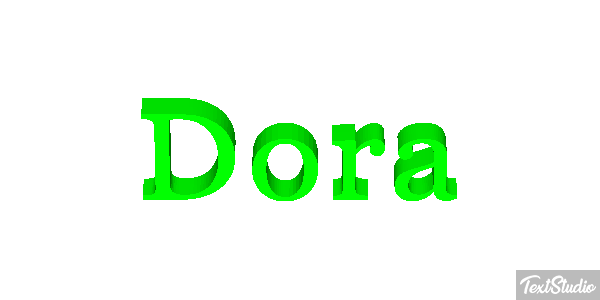 Dora Effetto testo