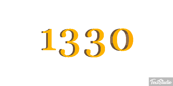 1330 Text effect