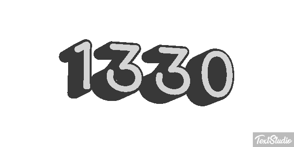 1330 Text effect