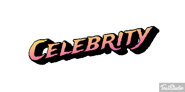 Celebrity Effet de texte