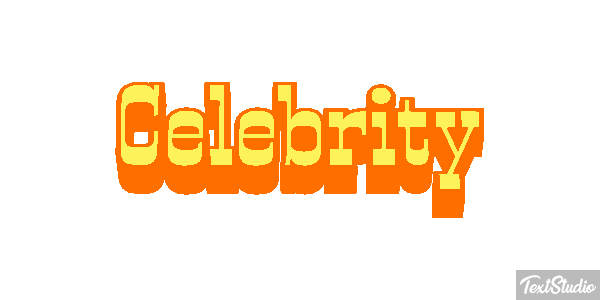 Celebrity Effet de texte