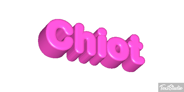 Chiot Effet de texte