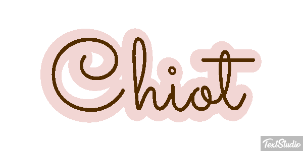 Chiot Effet de texte